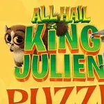 キツネザルのキャラクターが楽しそうに動く様子と共に、大きな文字でタイトルが描かれたデザイン。