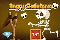 Destroy the skeletons using skulls to collect scores