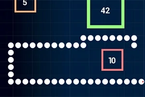 青い背景に白い丸が連なり、異なる色のフレームに数字が表示されているイメージ。