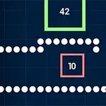 青い背景に白い丸が連なり、異なる色のフレームに数字が表示されているイメージ。