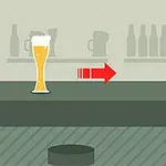 Beer Pushing is a physics-based arcade game