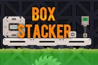 Stack the boxes on the platform as high as you can