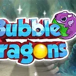 カラフルな文字と小さな紫色のドラゴンのイラストが描かれたバナー。