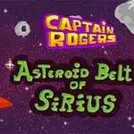 宇宙背景に、小型宇宙船と「CAPTAIN ROGERS ASTEROID BELT OF SIRIUS」という文字が描かれている。