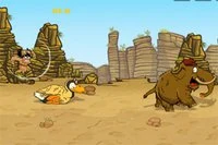 This hungry caveman is just trying to get a good meal, you know?