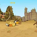 This hungry caveman is just trying to get a good meal, you know?
