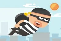 Play as a thief who is running away from the police on top of the rooftops of