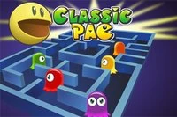 Classic Pacman: eat all the yellow dots and avoid the ghosts