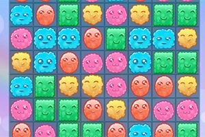 カラフルで表情豊かなキャラクターが並んだグリッド。