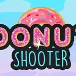 ピンクのドーナツと「DONUT SHOOTER」の文字が描かれたカラフルなデザイン。