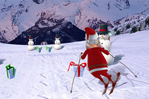 Bring in the holiday cheer with alpine skiing in this incredible Christmas-themed game!