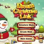 雪だるまがクリスマスツリーの前に立ち、背景にトナカイが飛ぶ様子とカラフルなプレゼントが散りばめられた冬のシーン。