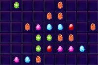 Move the Eggs to the blank spaces in order to create a horizontal or vertical
