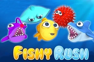 カラフルな魚や海の生物が集まったイラスト。