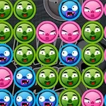Clear the grid by matching same-colored faces