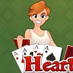 女性キャラクターがトランプのエースのカードと赤い裏面のカードを持っているイラスト。