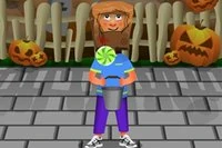 Horror Halloween is a casual game in which a boy is in the center of the screen