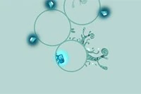 Click to jump in and out of the bubbles to the next levels