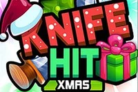 Throw knives on Christmas themes so they all get stuck in it