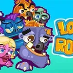 カラフルなコミカルモンスターのイラストと「LOONEY ROOKS」の文字。