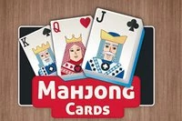 This mahjong game is played with images of playing cards