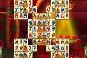 カラフルな数字とアルファベットが描かれたタイルが重なり合った背景に並べられている画像。