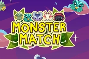 カラフルなモンスターたちと「MONSTER MATCH」という文字が描かれたデザイン。