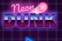 Dunk the ball safely between the net as the ball moves down
