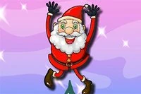 Jump up through the clouds collecting gifts while avoiding those red nasties