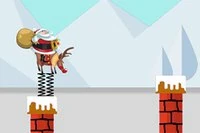 Launch Santa from platform to platform and help him land safe and sound on the