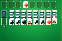 Klondike game with Hidden Cards