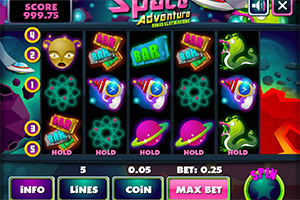 An HTML5 Casino game with a bonus game and hold reel feature