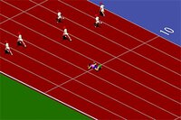 Choose your country and race distance then sprint towards the finish line in