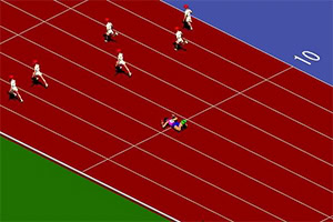 Choose your country and race distance then sprint towards the finish line in each race