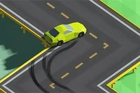 Drift around the corners and see how long you can drive before crashing
