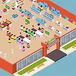 Be a supermarket manager as you try to make as much money as you can