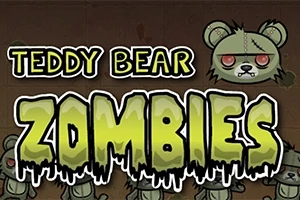 緑色のゾンビテディベアのイラストと「TEDDY BEAR ZOMBIES」の文字。