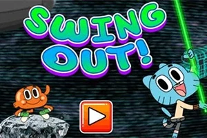 キャラクター2体と「SWING OUT!