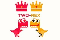 A colorful T-Rex running game with a two player option