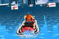 Pilot a speedboat through the sea in search of the goal