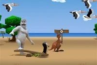 Get the penguin as far as you can