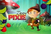 Shoot the berries and nuts to make match-3 combinations in the game Zippy Pixie!